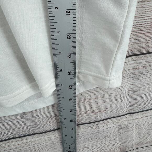 NHL GIII 4Her Boston Bruins Tie Front Hoodie Womens White Black Yellow Striped - Picture 11 of 11